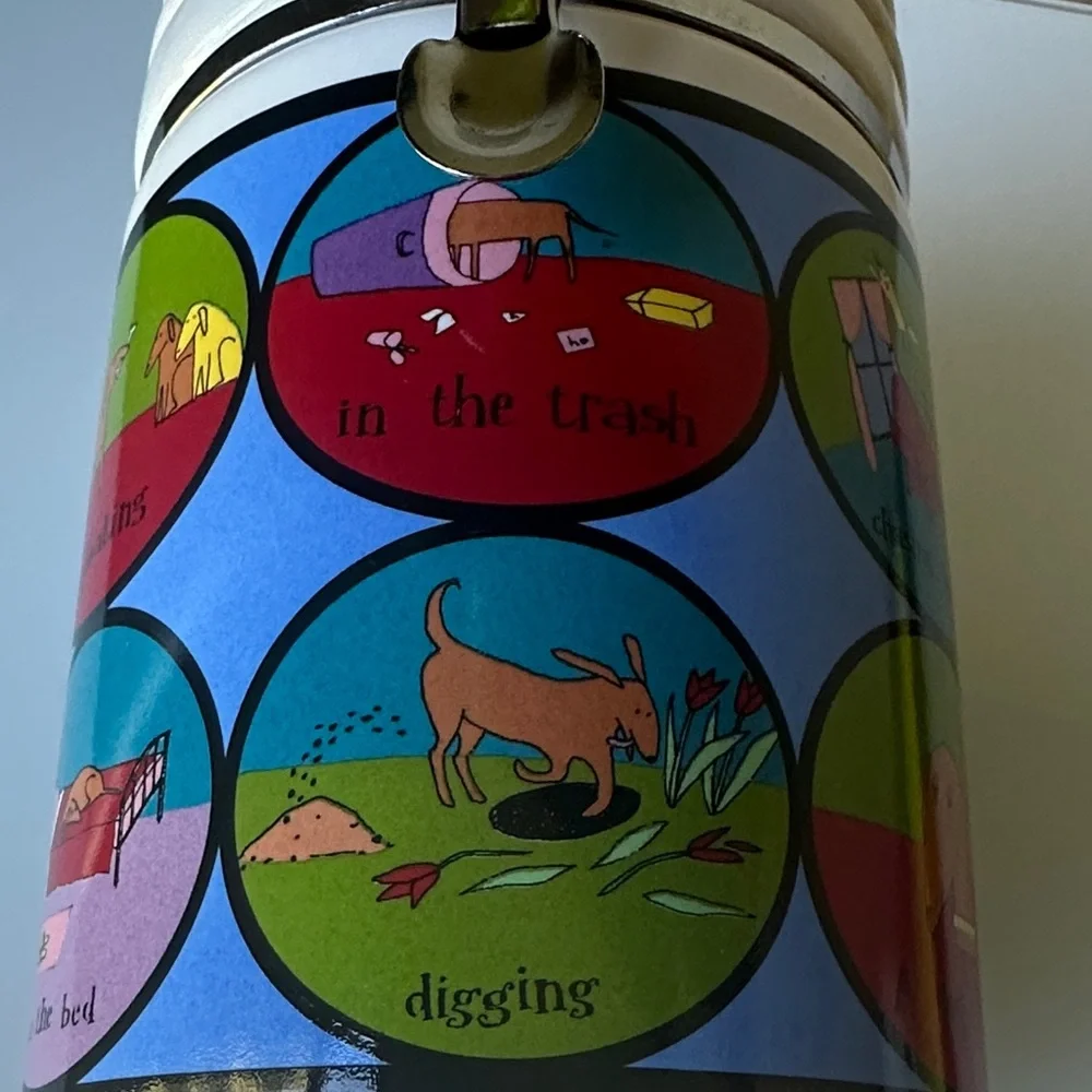 A Dog's Life by Ursula Dodge Design Ceramic Dog Food or Treat Container